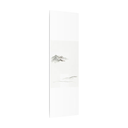 Winter Mountain Mist Minimal Line Canvas Art | Elegant Decor