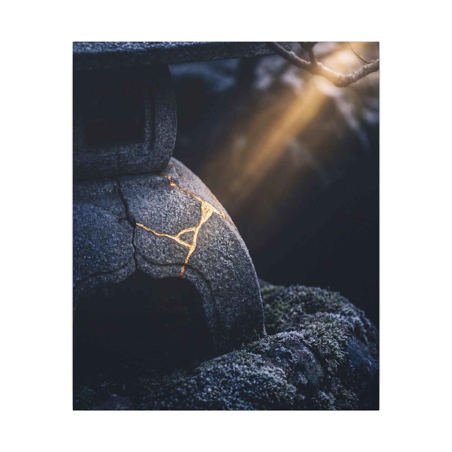 Ma Moonlit Garden Canvas Art - Kintsugi Broken Beauty