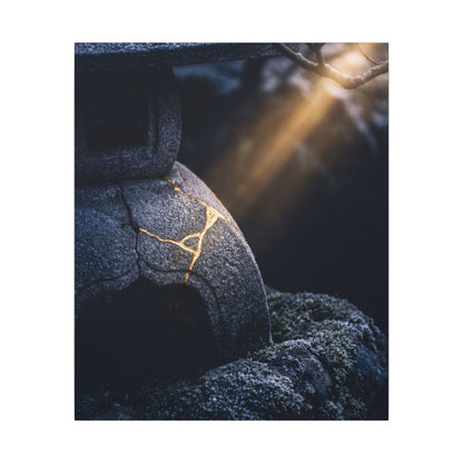 Ma Moonlit Garden Canvas Art - Kintsugi Broken Beauty