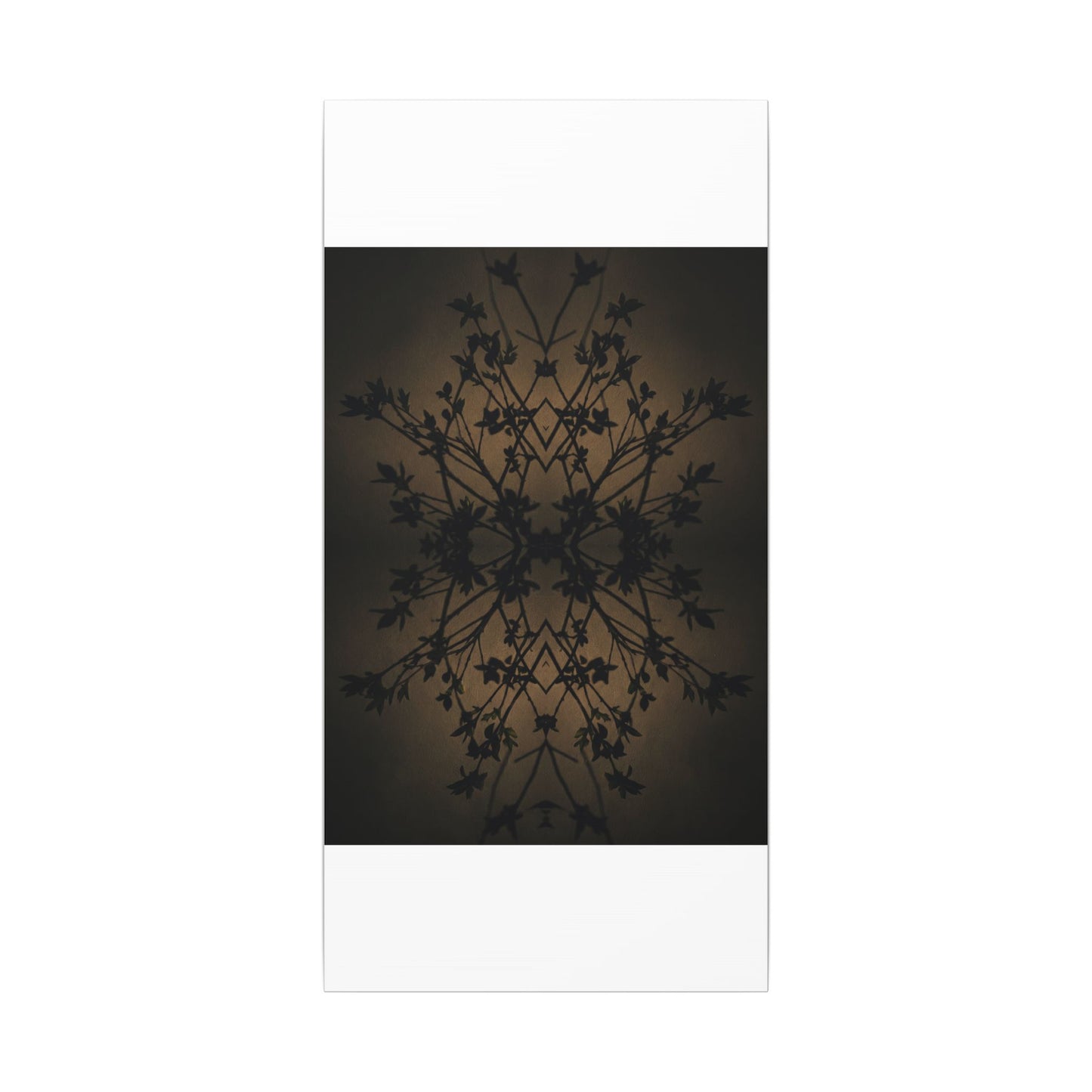 Golden Hour Shadow Play Canvas Art - Dark Japandi Seijaku