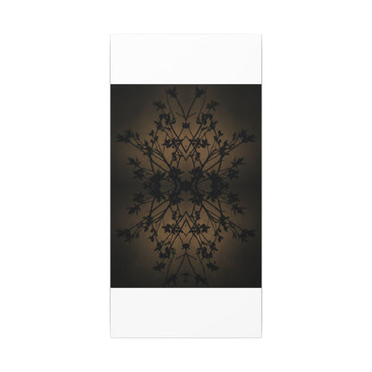 Golden Hour Shadow Play Canvas Art - Dark Japandi Seijaku