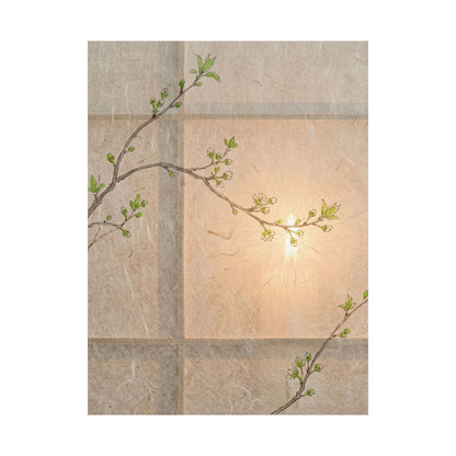 Shoji Screen Wall Art Print | Spring Japandi Minimal Line Art