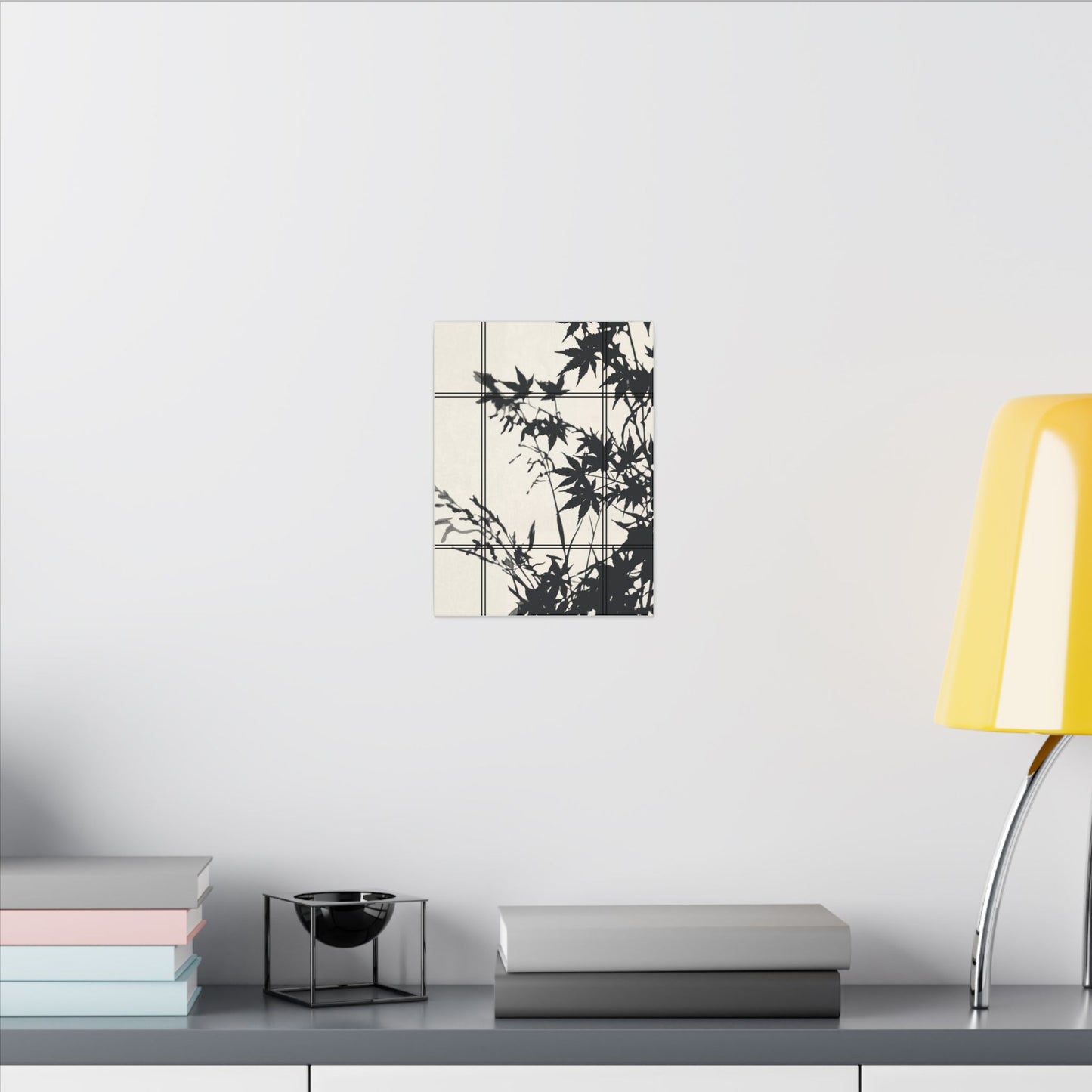 Shoji Screen Canvas Art | Summer Japandi Minimal Line Art