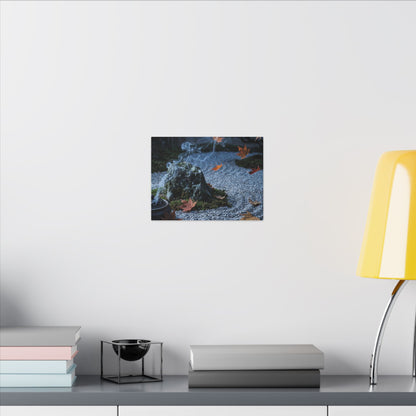 Autumn Incense Smoke Karesansui Canvas Art | Calm Decor
