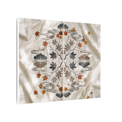 Elegant Silk Drape Canvas Art - Japanese Pattern Japandi