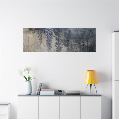 Winter Wisteria Texture Canvas Art | Elegant Decor