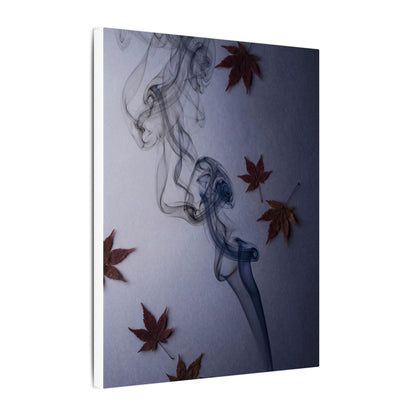 Dark Japandi Incense Smoke in Dawn | Moody Minimal Canvas Art