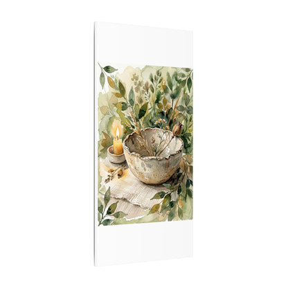 Ceramic Bowl Summer Canvas Art | Japandi Elegant Design