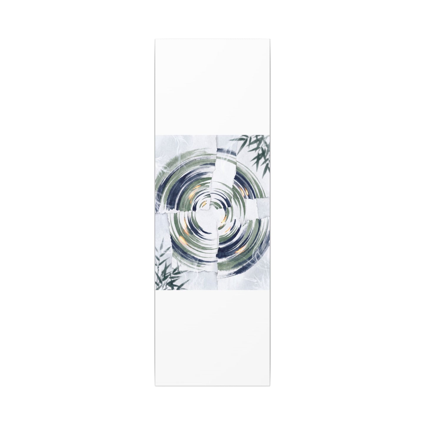 Winter Water Ripple Sumi E Canvas Art | Peaceful Decor