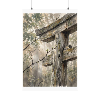 Torii Gate Spring Wall Art Print | Japandi Neutral Design