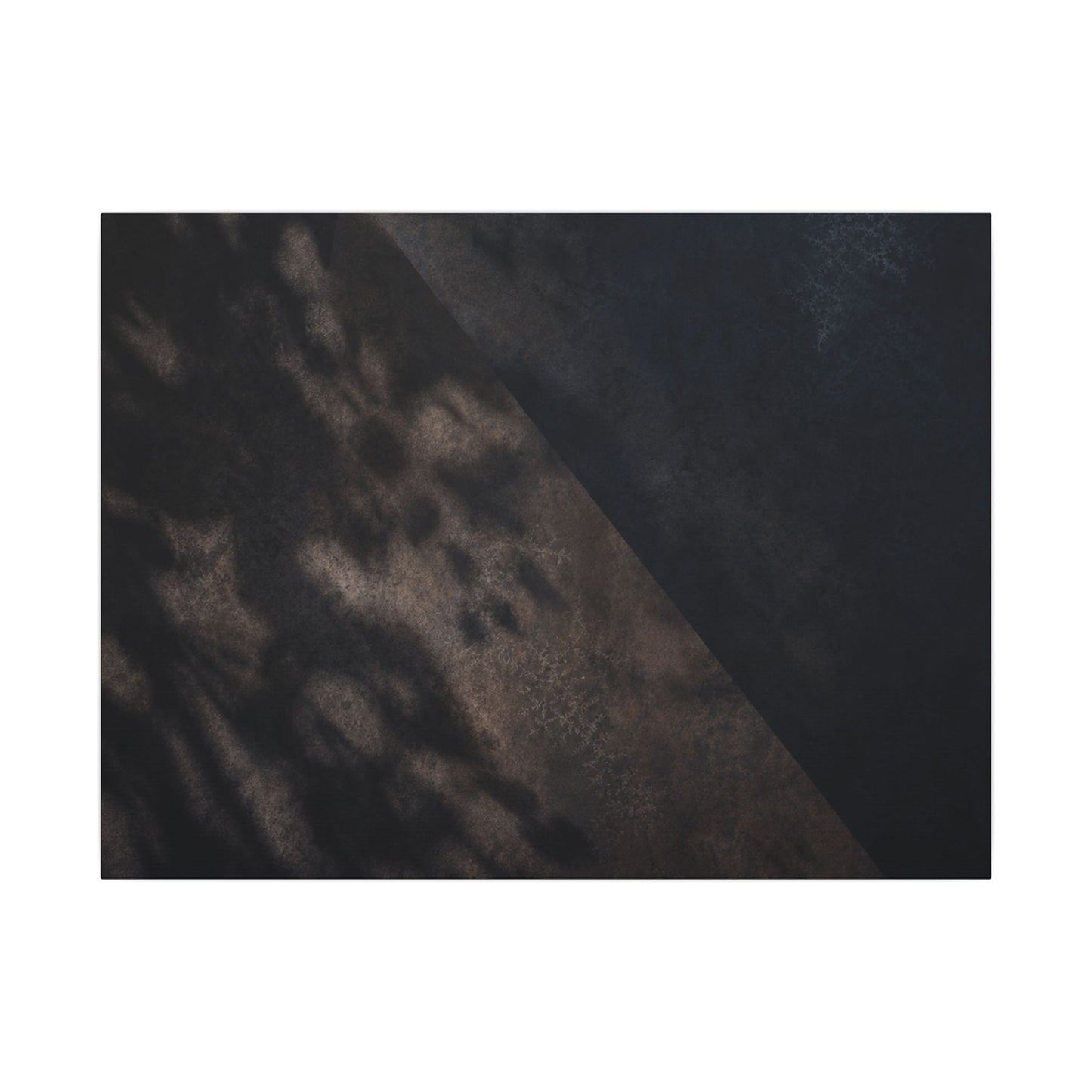 Shadow Play Winter Canvas Art | Dark Japandi Moody Design