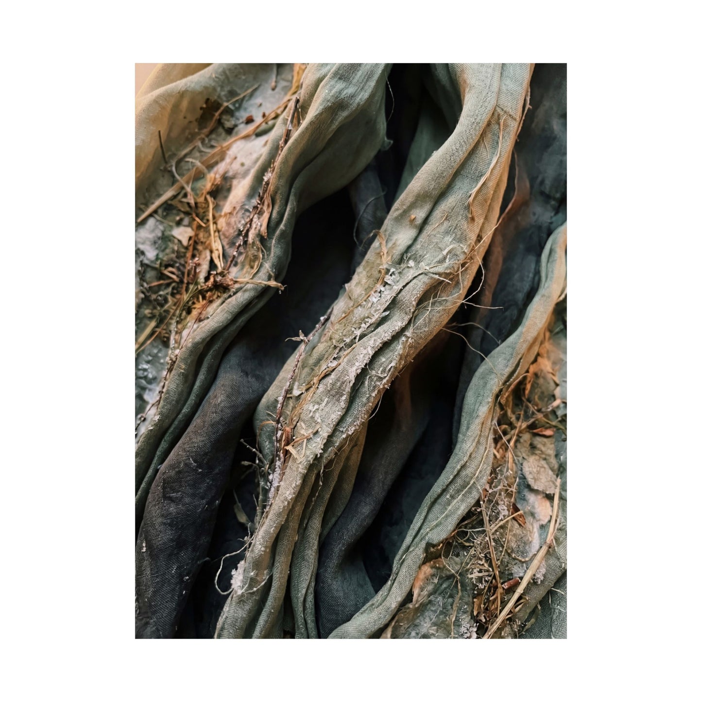 Silk Drape Texture Wall Art Print | Neutral Japandi Art
