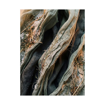 Silk Drape Texture Wall Art Print | Neutral Japandi Art
