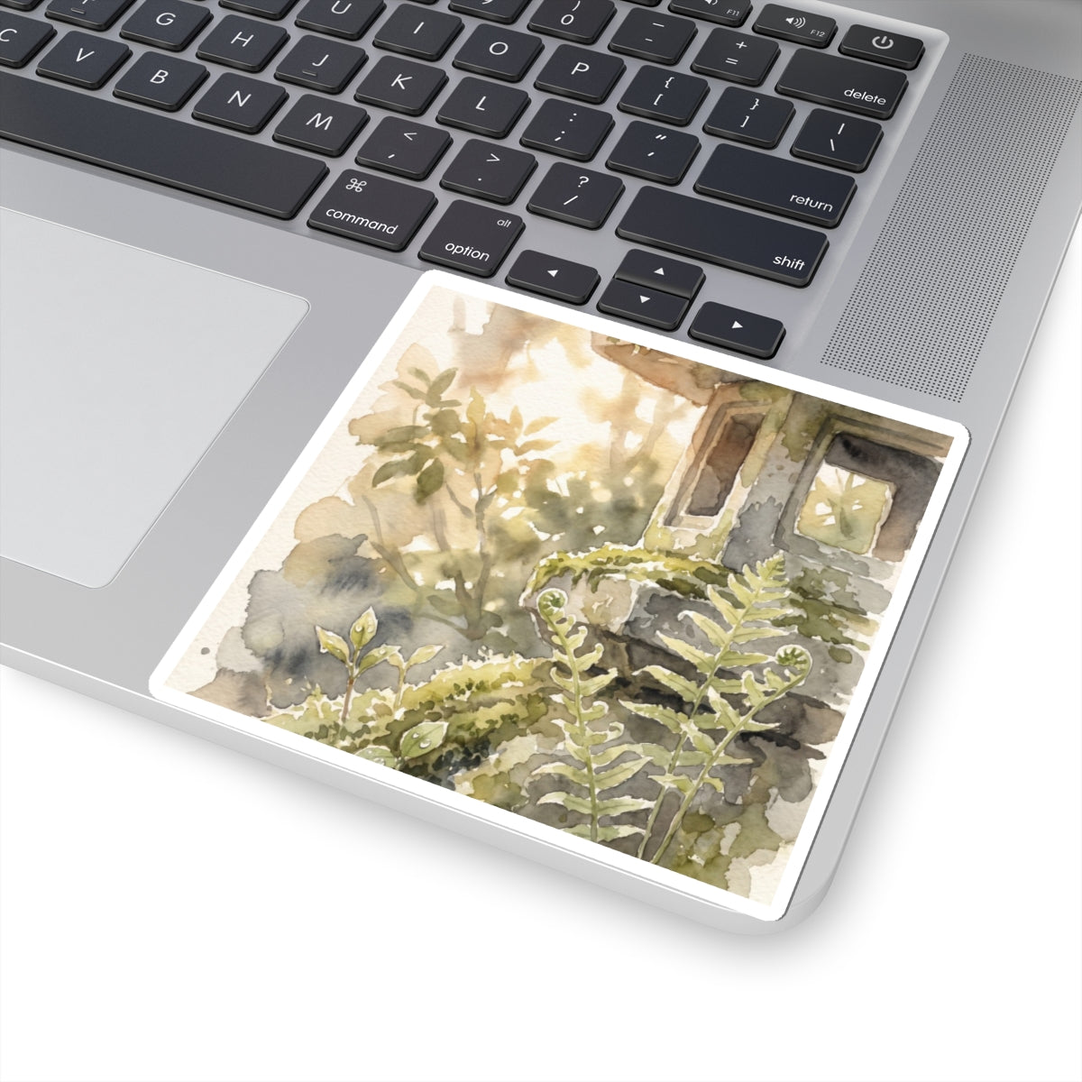 Golden Hour Stone Lantern Sticker - Japandi Seijaku