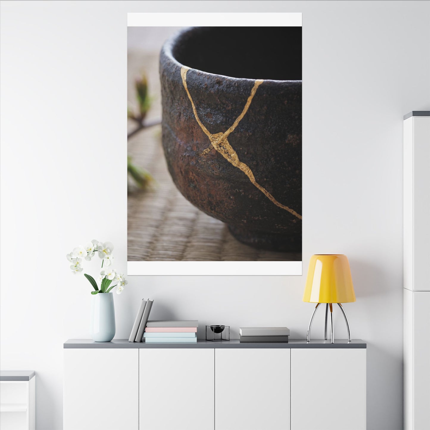 Dawn Tea Ceremony Canvas Art - Kintsugi Mono No Aware