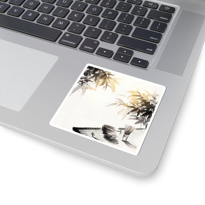 Golden Hour Tea Ceremony Sticker - Zen Ma
