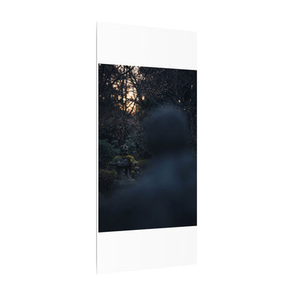 Spring Stone Lantern Moody Minimal Canvas Art | Bold Decor