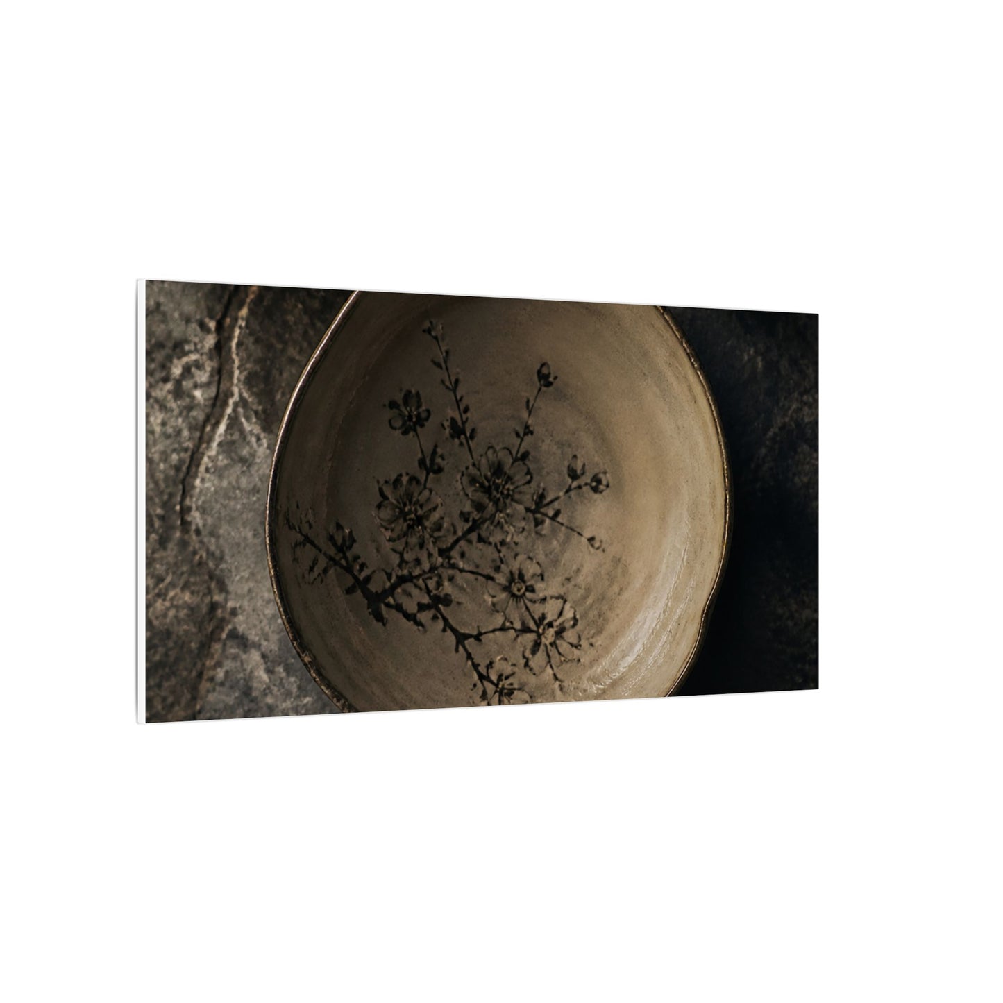 Ceramic Bowl Spring Canvas Art | Japandi Earthy Design