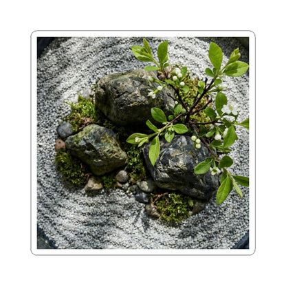 Spring Ceramic Bowl Karesansui Sticker | Serene Decor