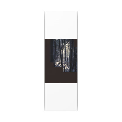 Bamboo Grove Canvas Art | Winter Dark Japandi Moody Minimal Art