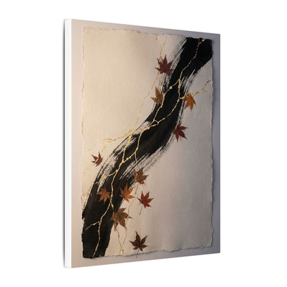 Dawn Ink Brushstroke Canvas Art - Kintsugi Ma