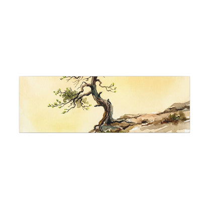Golden Hour Pine Tree Canvas Art - Japandi Fukinsei