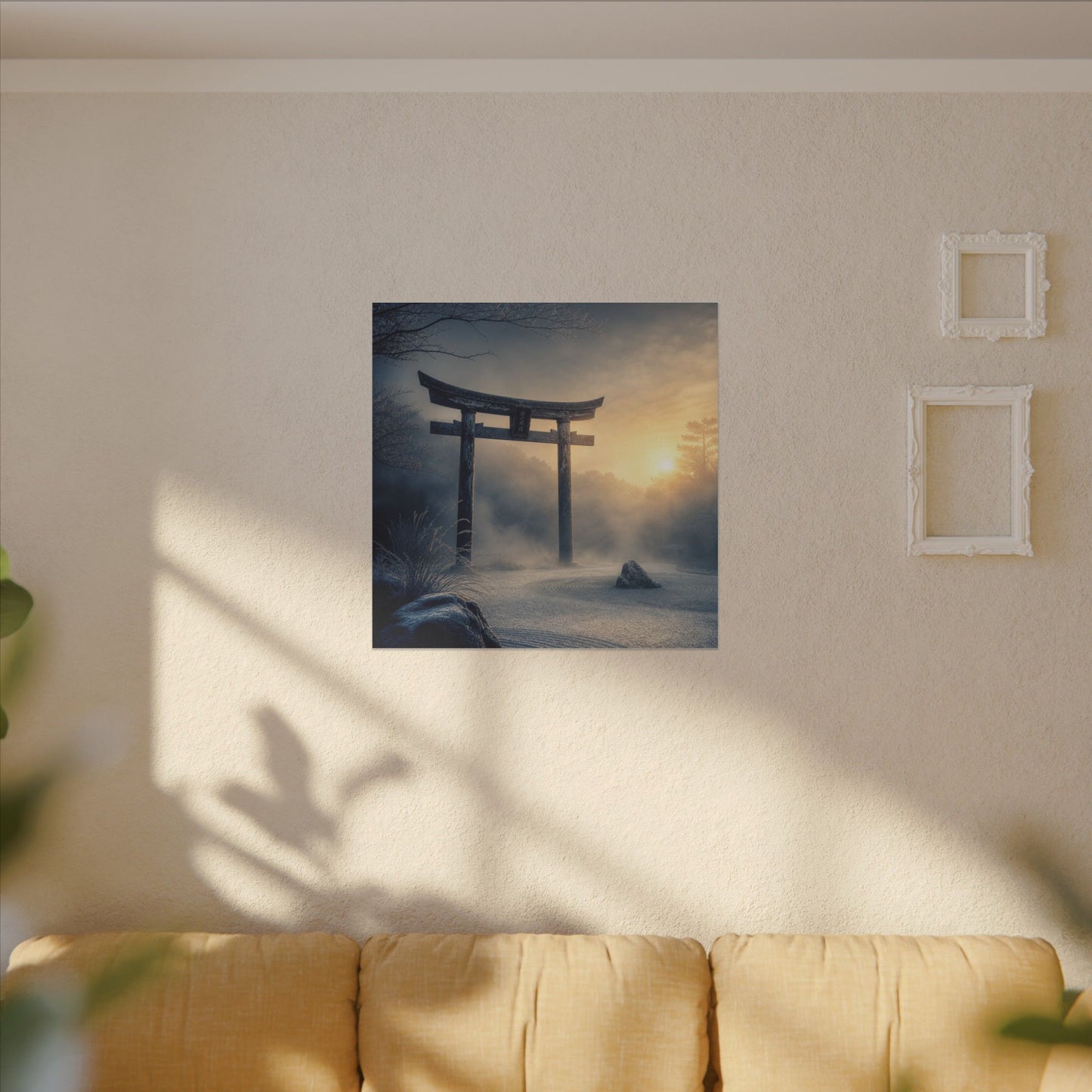 Zen Torii Gate in Golden Hour | Karesansui Canvas Art