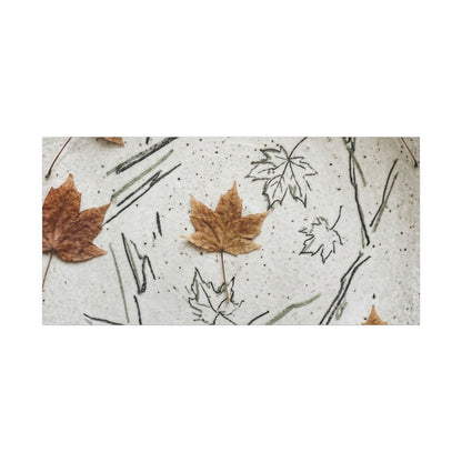 Ceramic Bowl Autumn Canvas Art | Japandi Elegant Design