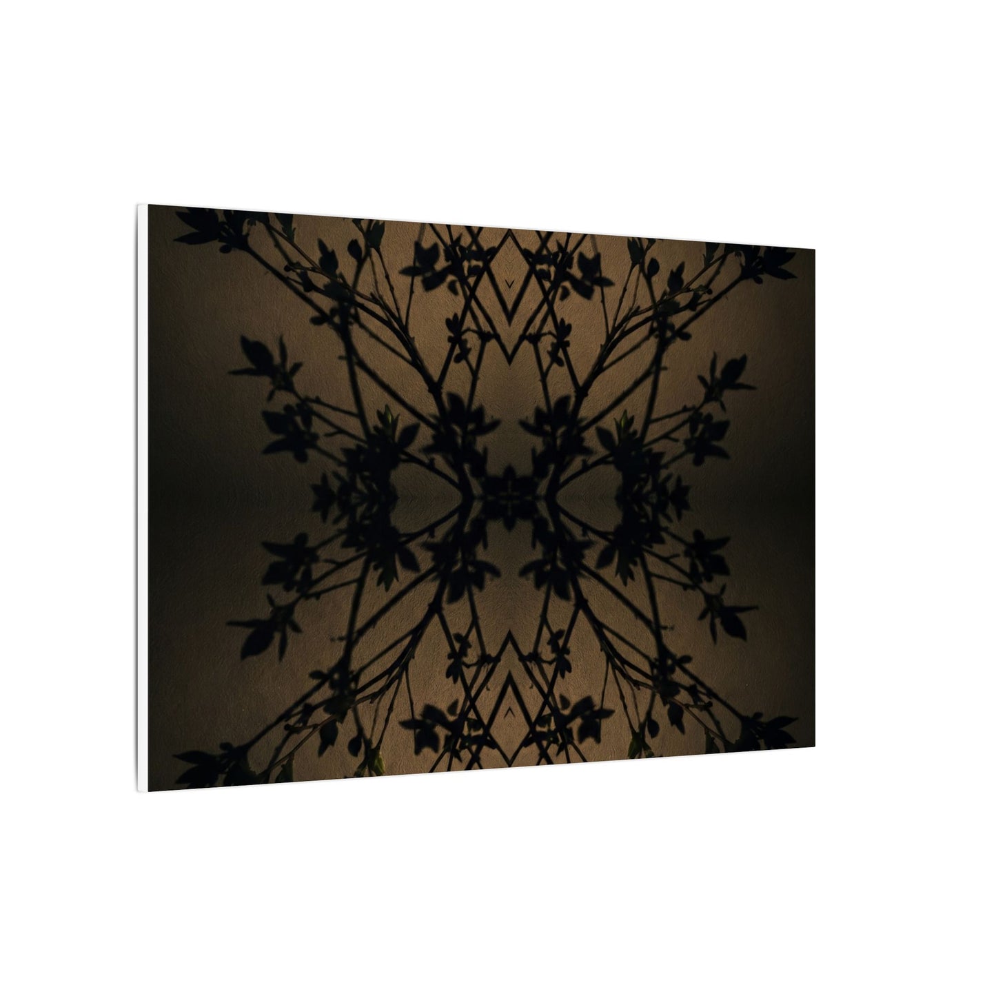 Golden Hour Shadow Play Canvas Art - Dark Japandi Seijaku