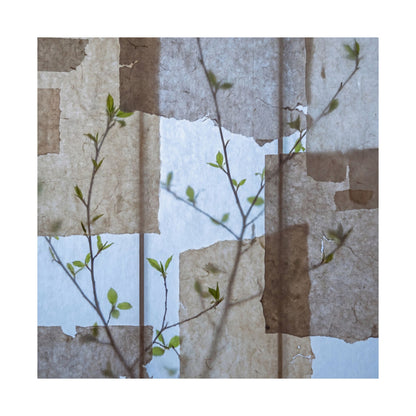 Shoji Screen Spring Wall Art Print | Japandi Earthy Design