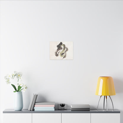 Ink Brushstroke Canvas Art | Spring Japandi Japanese Pattern Art