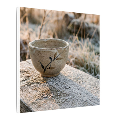 Golden Hour Ceramic Bowl Canvas Art - Japandi Ma