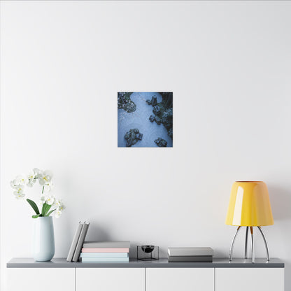 Earthy Silk Drape Canvas Art - Minimal Line Japandi