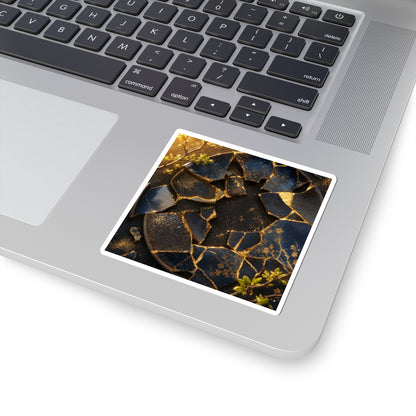 Spring Broken Pottery Gold Repair Sticker | Beautiful Decor