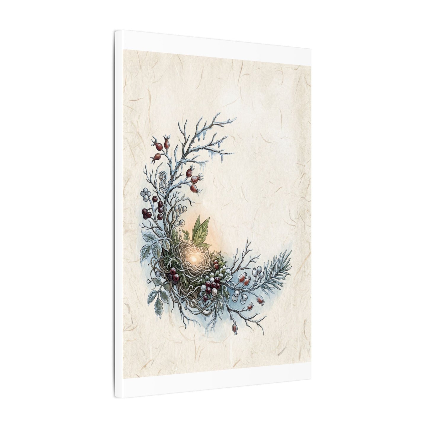 Winter Shoji Screen Forest Whimsy Canvas Art | Enchanting Decor