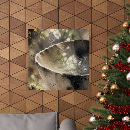 Ceramic Bowl Spring Wall Art Print | Japandi Cozy Design