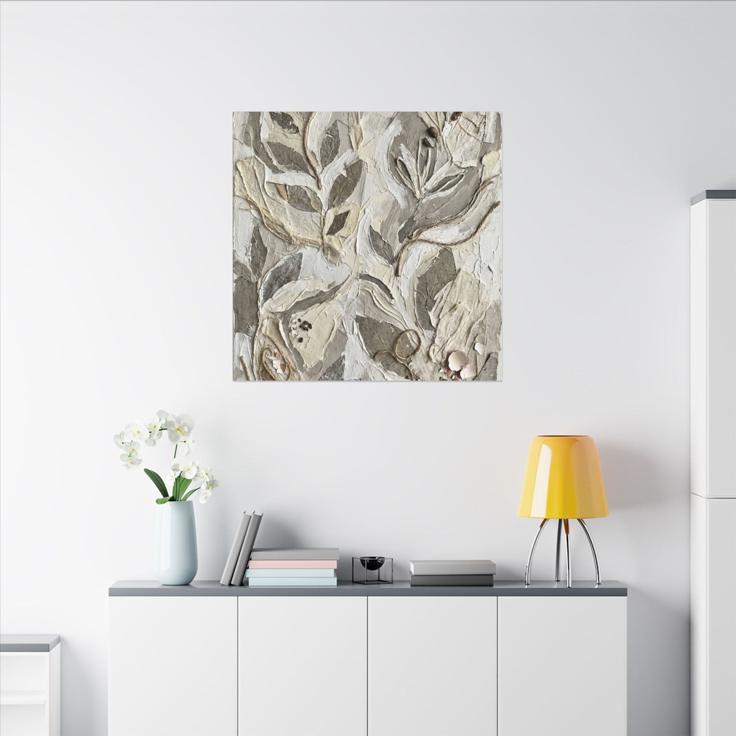 Japandi Textured Canvas Art
