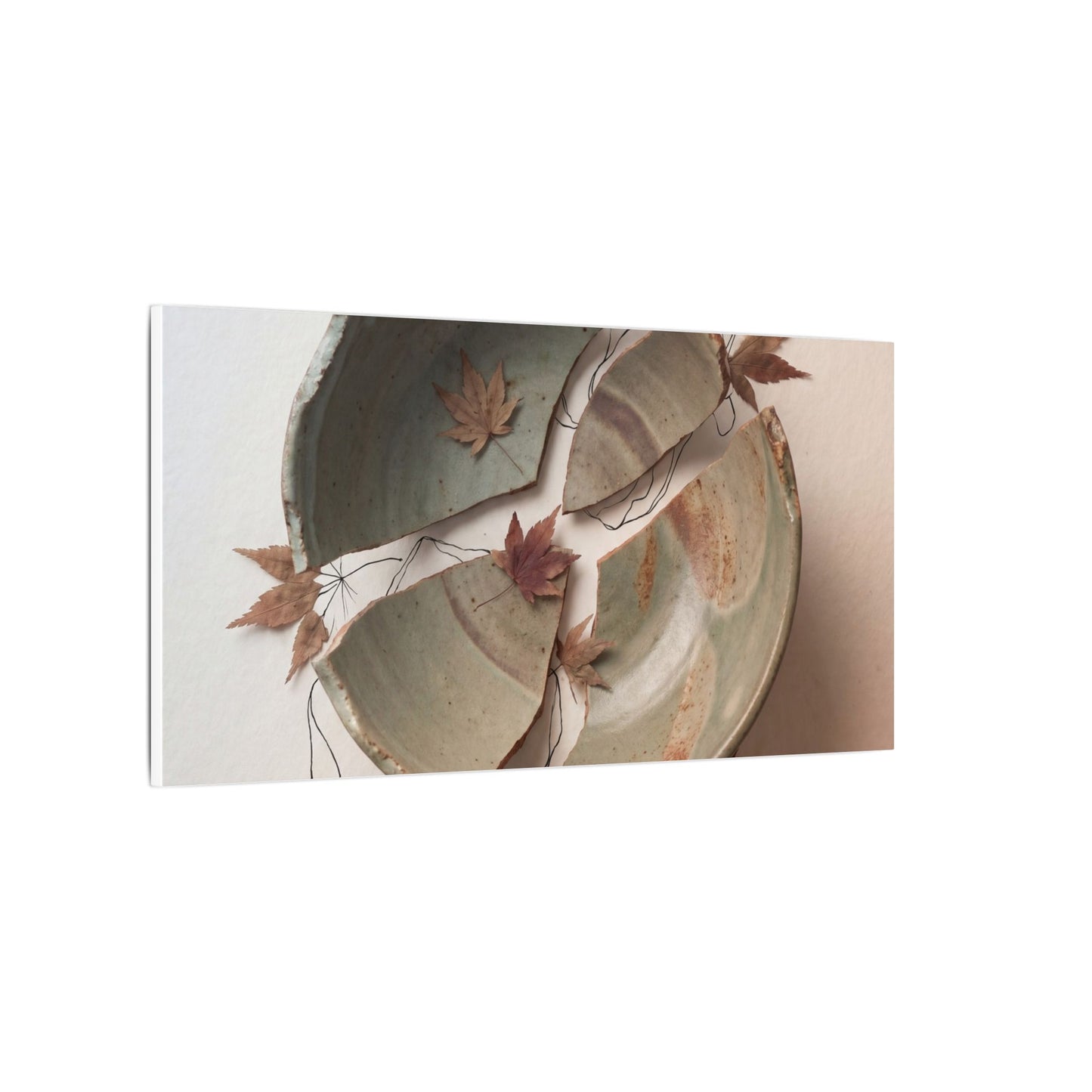 Dawn Ceramic Bowl Canvas Art - Japandi Fukinsei