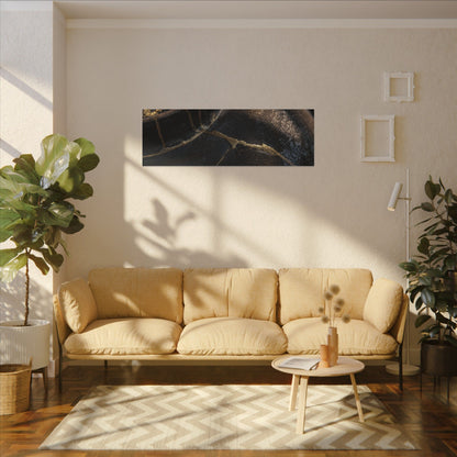 Kintsugi Rust Patina in Golden Hour | Broken Beauty Canvas Art