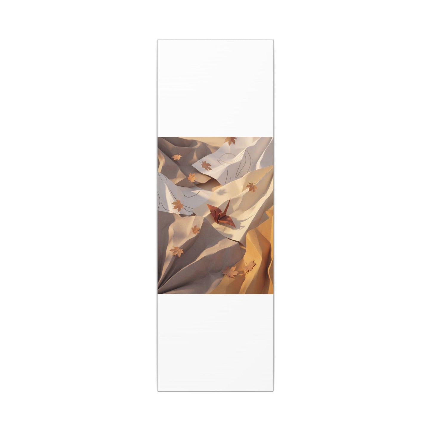 Autumn Paper Fold Minimal Line Canvas Art | Cozy Decor