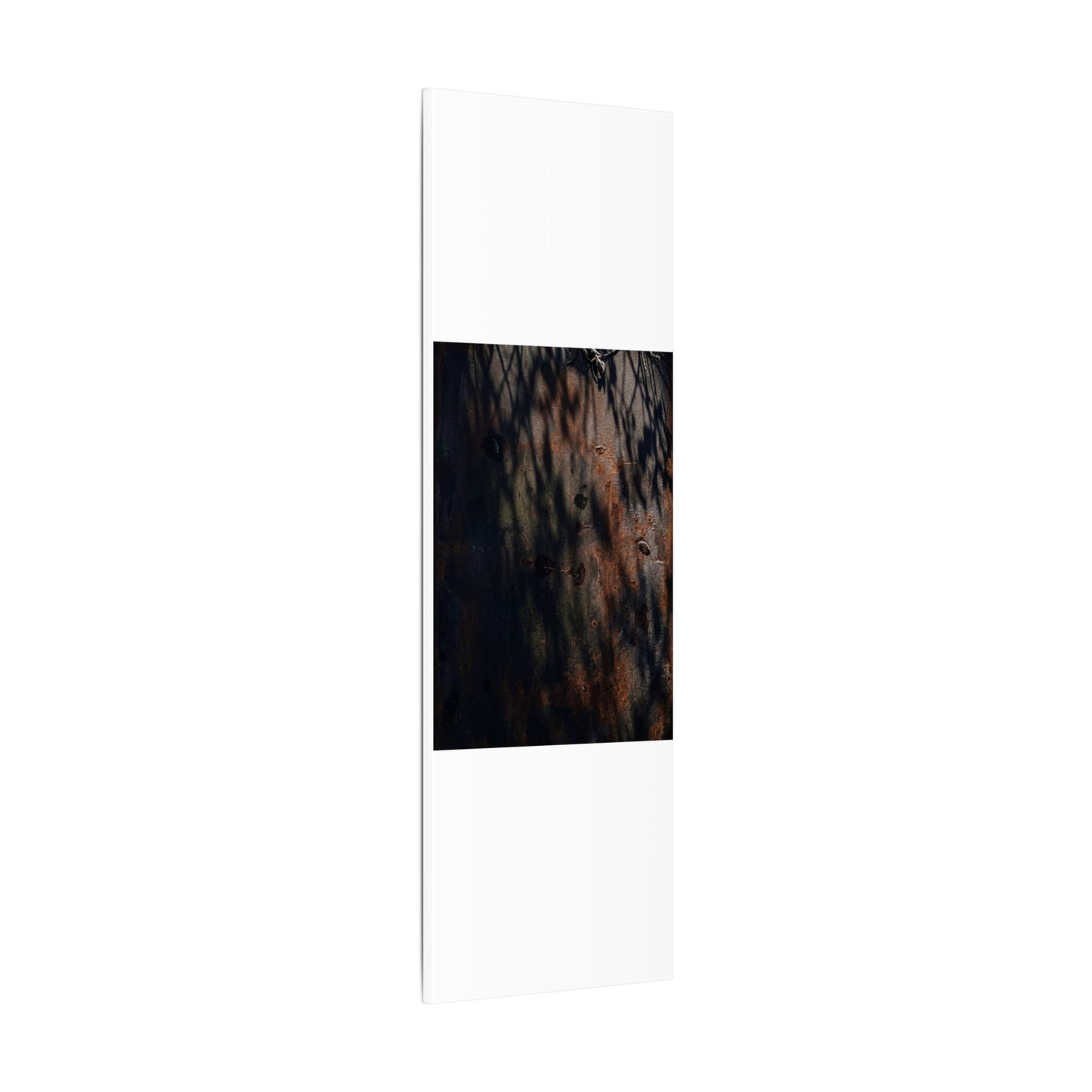 Rust Patina Shadow Zen Canvas Art | Luxurious Dark Japandi Art