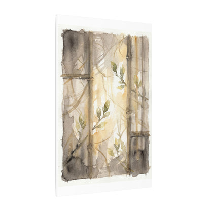 Shoji Screen Spring Canvas Art | Japandi Cozy Design
