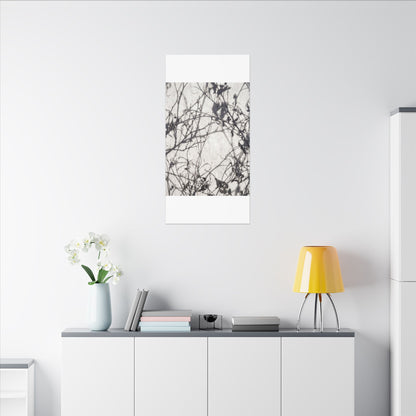 Winter Shadow Play Japanese Pattern Canvas Art | Elegant Decor