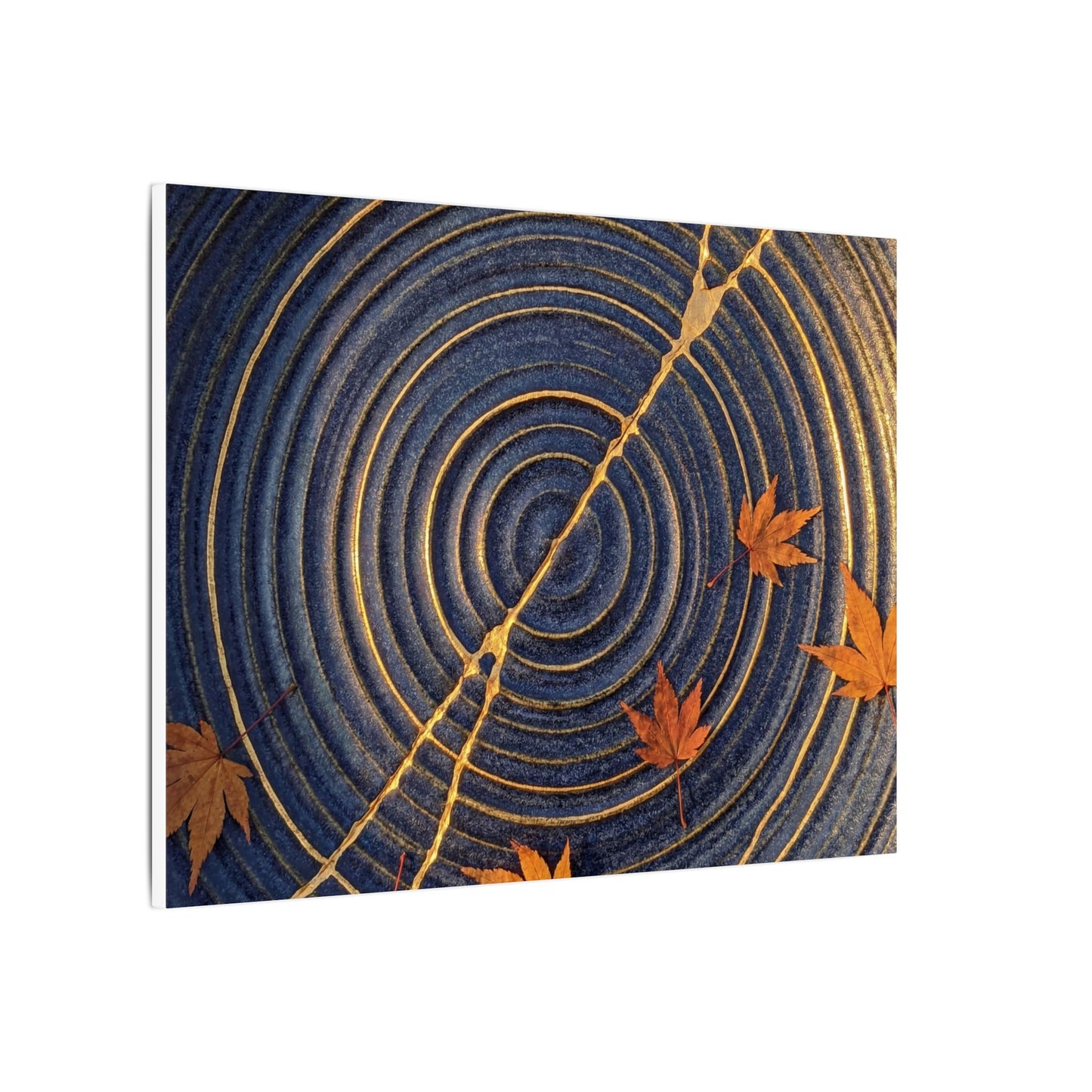 Water Ripple Gold Repair Canvas Art | Healing Kintsugi Art