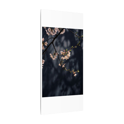 Cherry Blossom Moody Minimal Canvas Art | Bold Dark Japandi Art