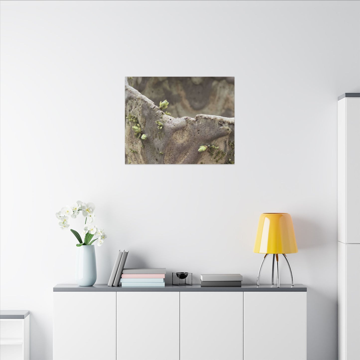 Overcast Ceramic Bowl Canvas Art - Japandi Fukinsei