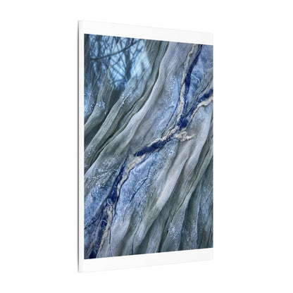 Moonlight Silk Drape Canvas Art - Japandi Mono No Aware