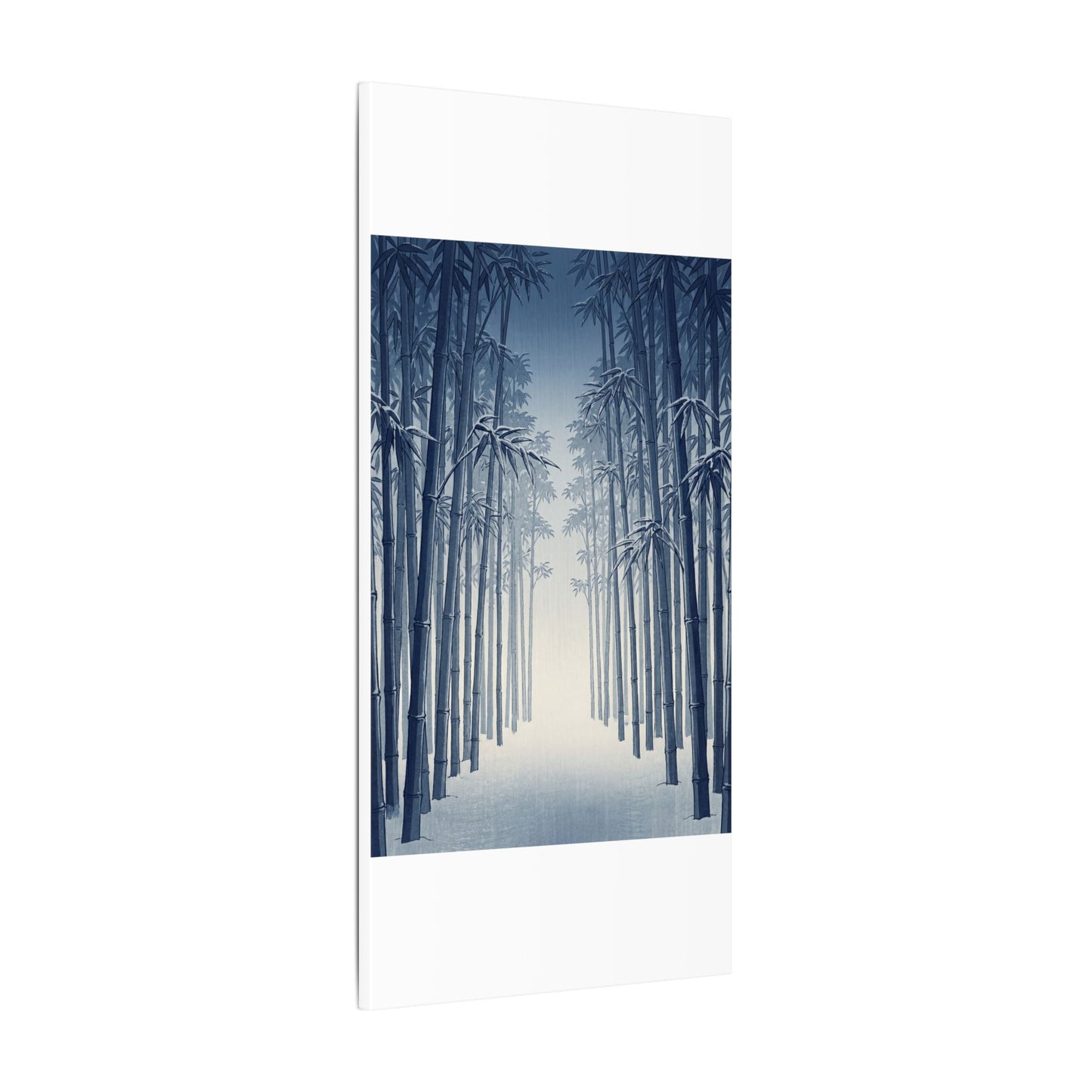 Bamboo Grove Canvas Art | Winter Zen Ukiyo E Inspired Art