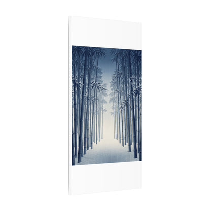 Bamboo Grove Canvas Art | Winter Zen Ukiyo E Inspired Art