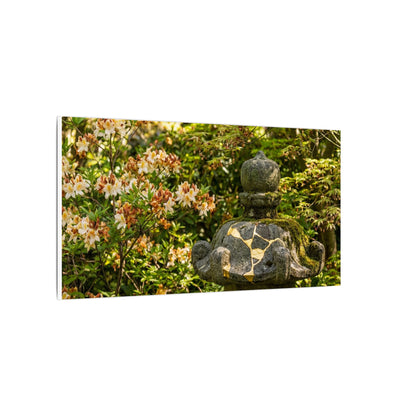 Spring Stone Lantern Gold Repair Canvas Art | Beautiful Decor